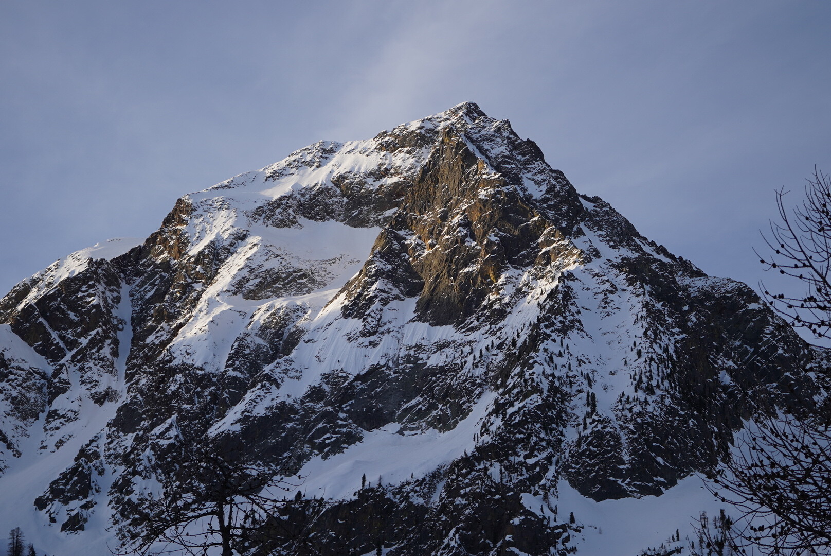 large panorama montagneux sur le massif de l'Argentera-Mercantour