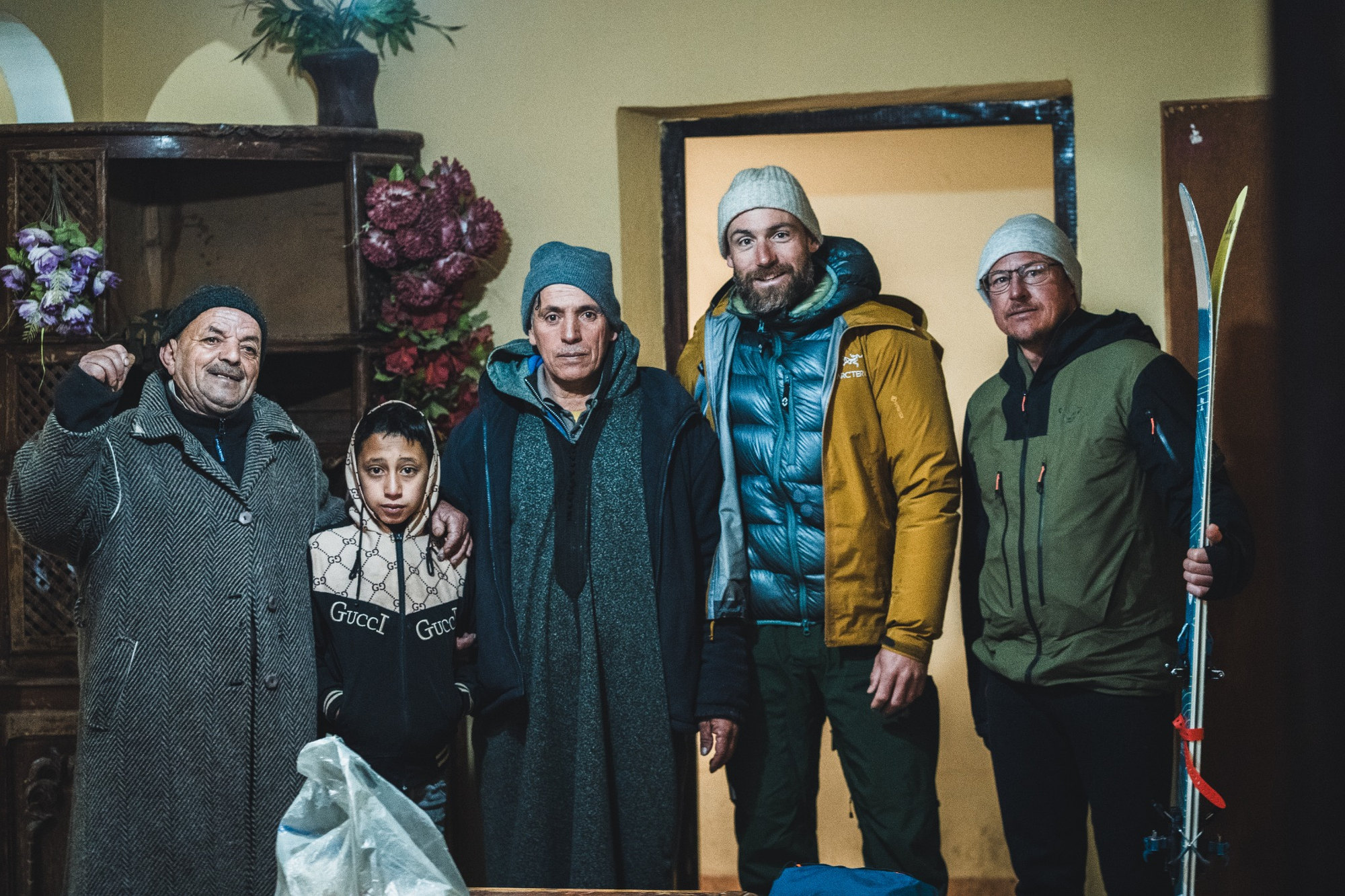 Rencontre avec des habitants dans un village de montagne, Haut Atlas marocain