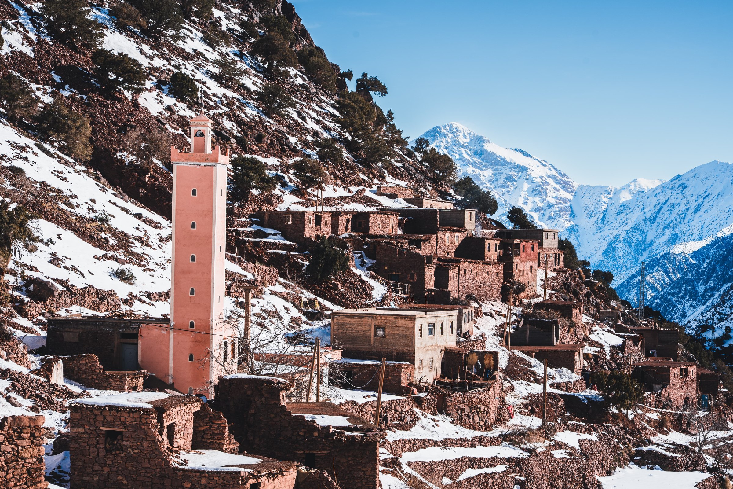 Villages berberes et rencontres dans le massif du Toubkal, Haut Atlas marocain