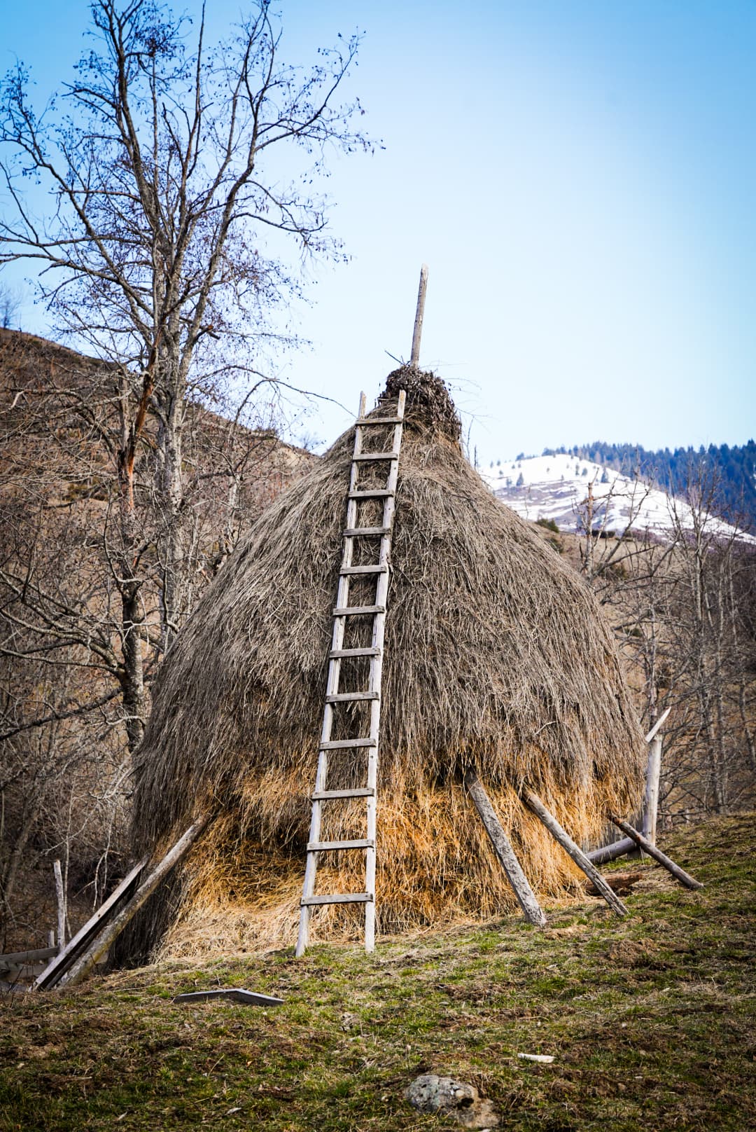 Scène de voyage pendant la traversée à ski des Prokletije, dans les Balkans.